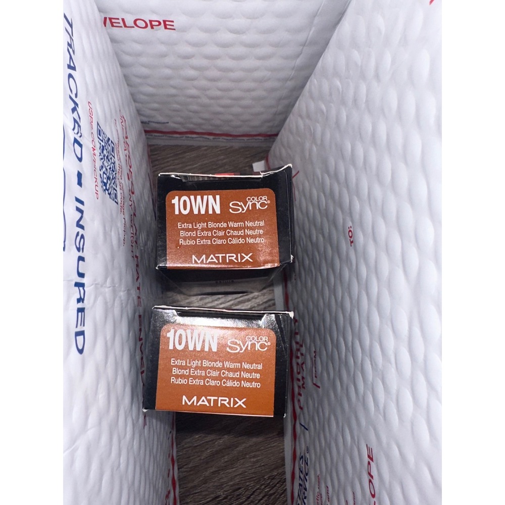 Matrix Color Sync 10WN Extra Light Blonde Warm Neutral Hair Color Lot of 2 Boxes